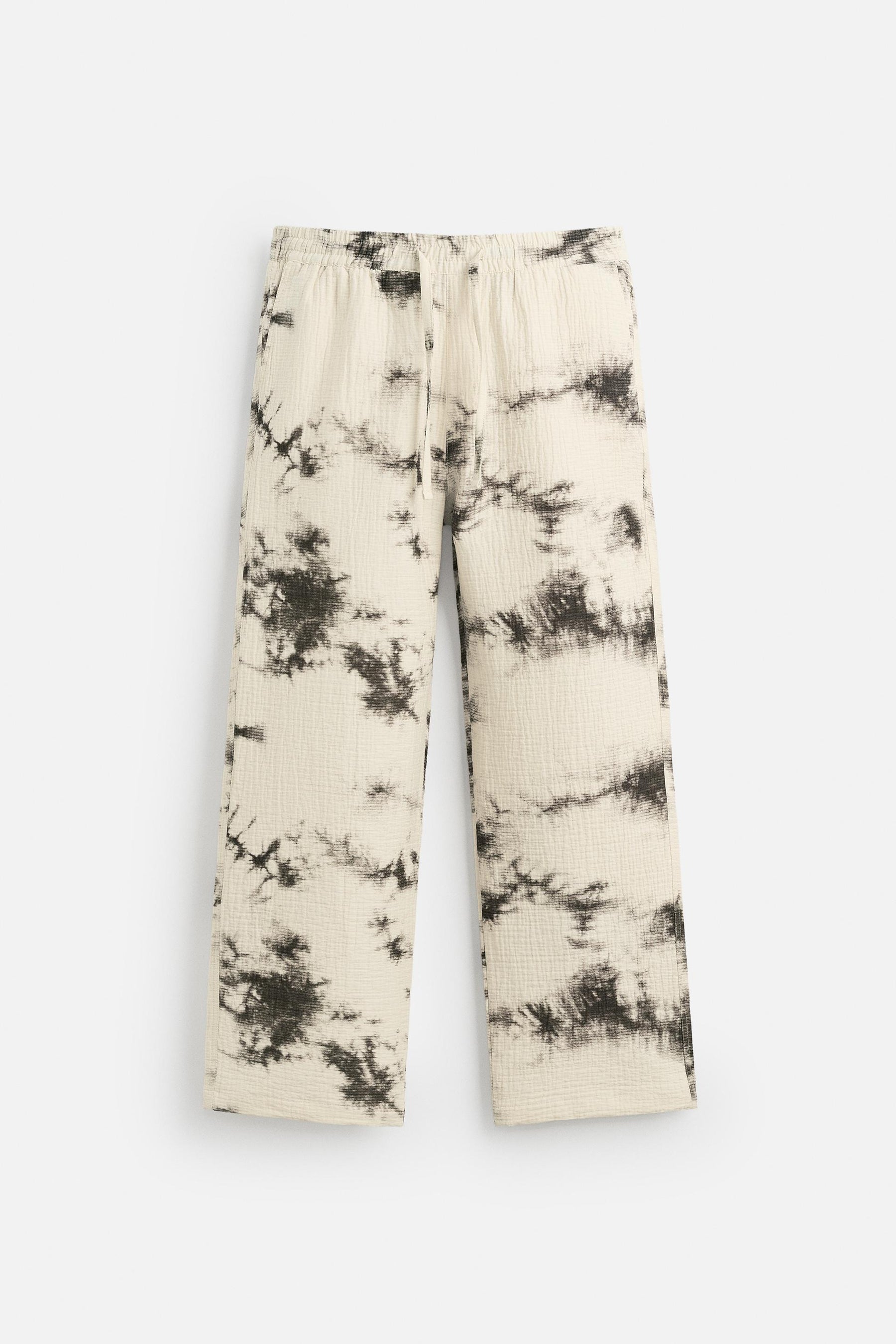 TIE DYE PRINTED TEXTURED TROUSERS - Image 7
