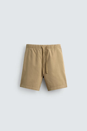 LYOCELL-COTTON RELAXED FIT BERMUDA SHORTS - Image 7