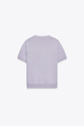 CARDIGAN WITH FAUX PEARL TIES - Image 6