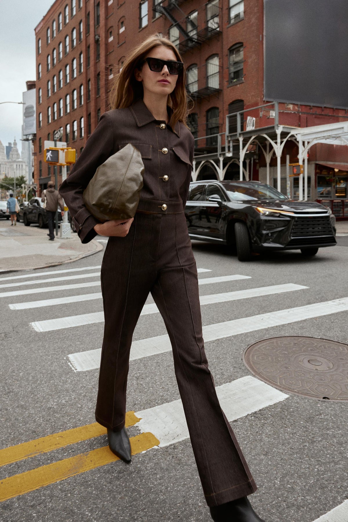 CONTRAST STITCHING SHORT JACKET - Image 1