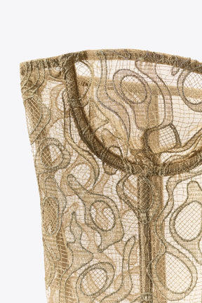 Metallic Lace Underwired Corset
