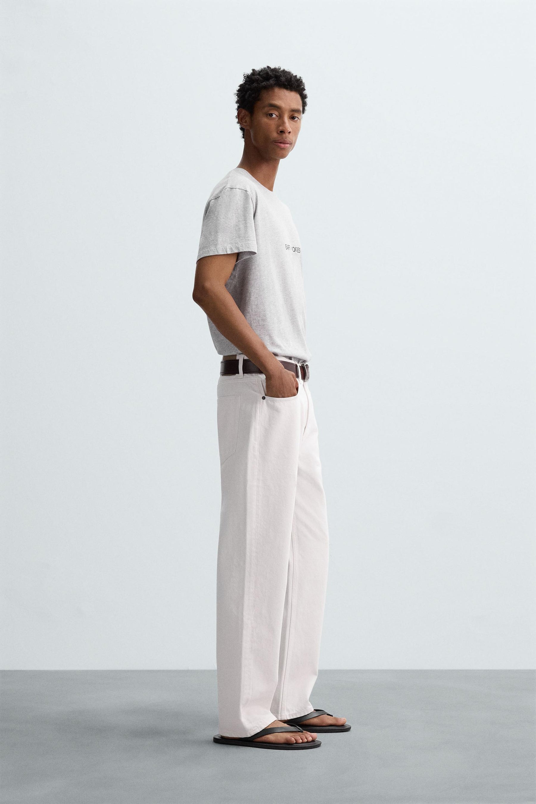 SLIM FIT SLOGAN T-SHIRT - Image 4