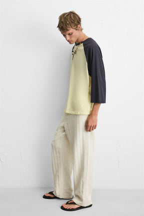 RELAXED FIT JACQUARD TROUSERS - Image 6