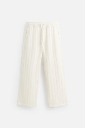 RELAXED FIT JACQUARD TROUSERS - Image 7