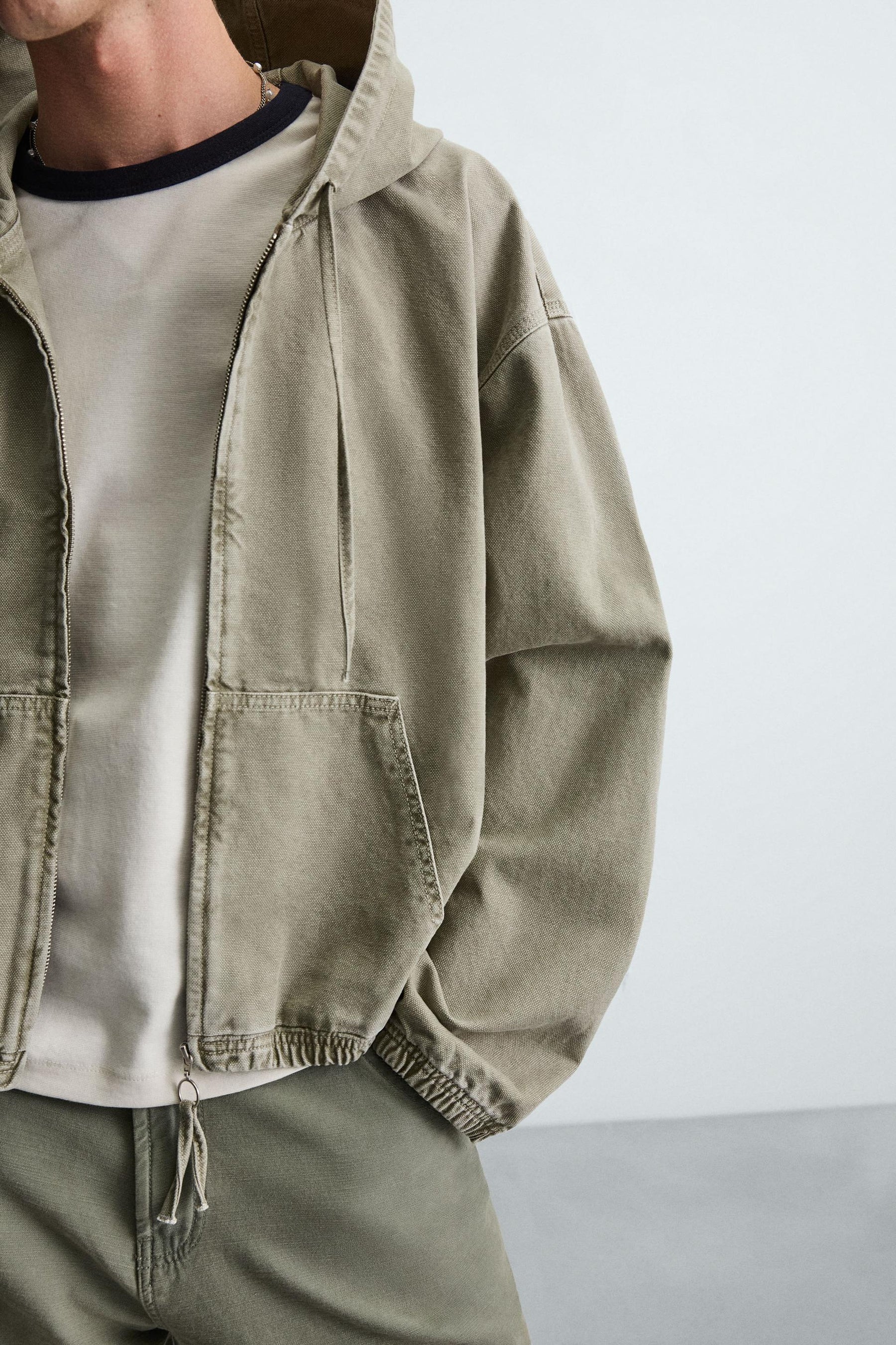 WASHED HOODED JACKET - Image 5