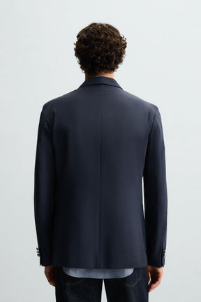 DOUBLE-BREASTED WOOL BLEND BLAZER - Image 3