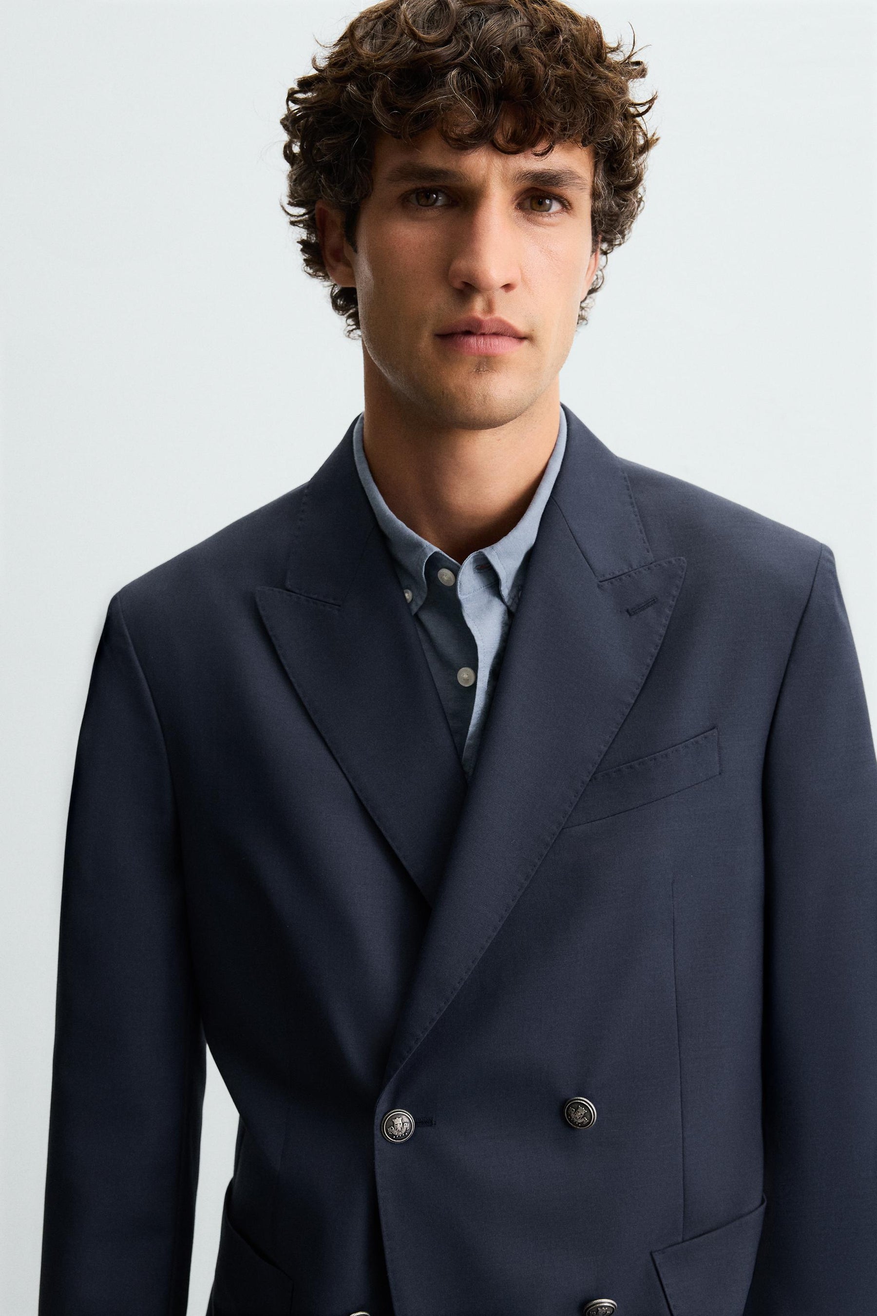 DOUBLE-BREASTED WOOL BLEND BLAZER - Image 6
