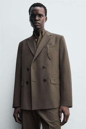 DOUBLE-BREASTED SUIT BLAZER - Image 5