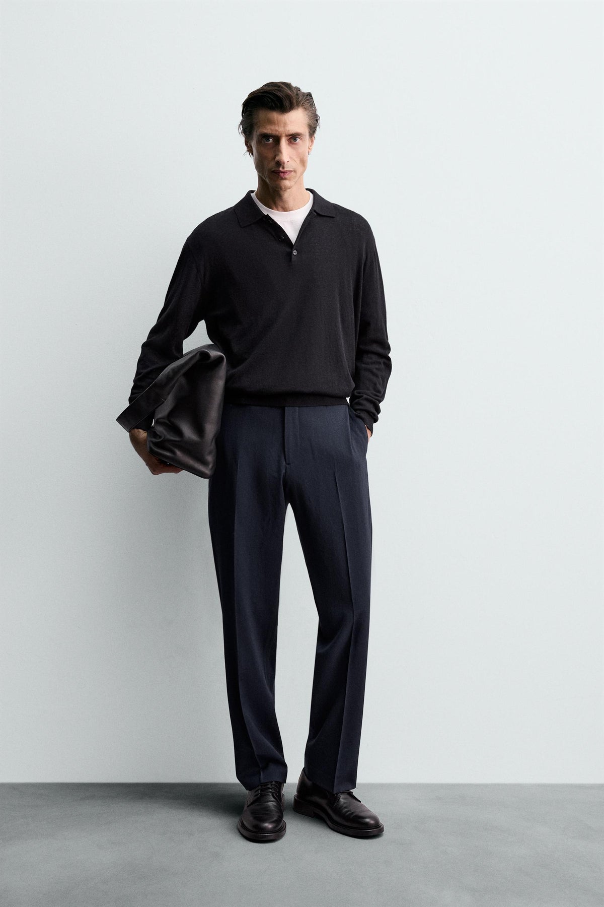 WOOL SUIT TROUSERS - Image 1