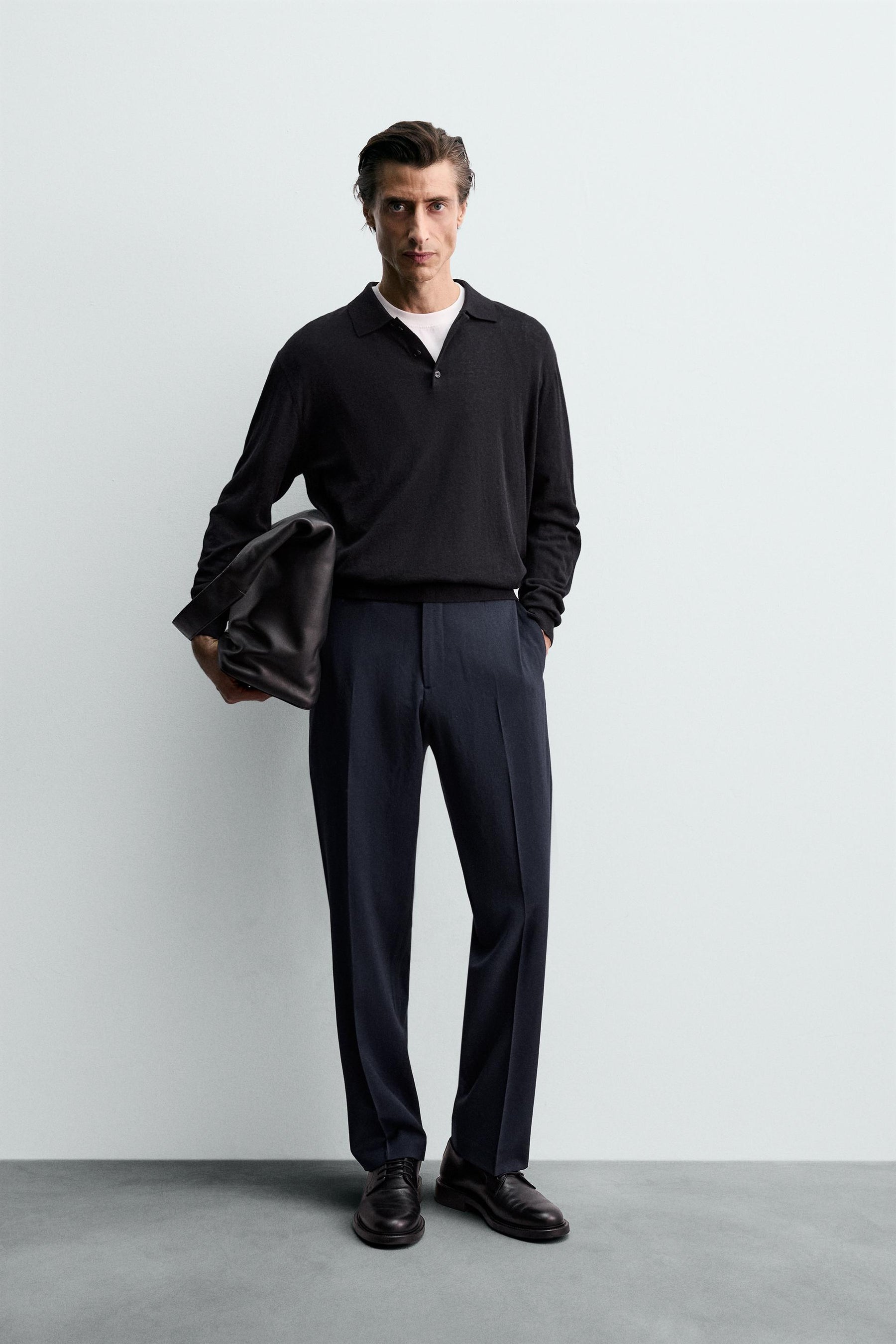 WOOL SUIT TROUSERS - Image 1