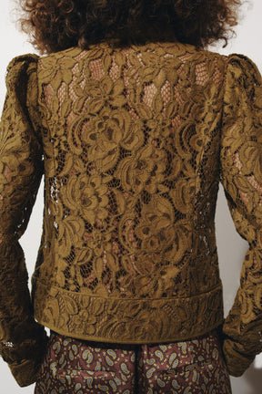 ZW COLLECTION LACE JACKET WITH PUFF SLEEVES - Image 3