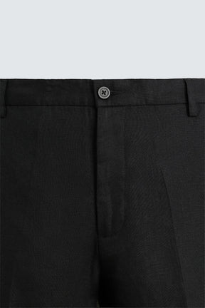 REGULAR FIT LINEN TROUSERS - Image 8