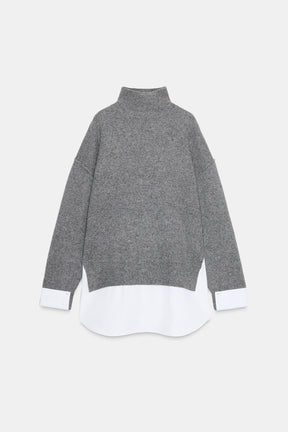 KNIT CONTRAST JUMPER