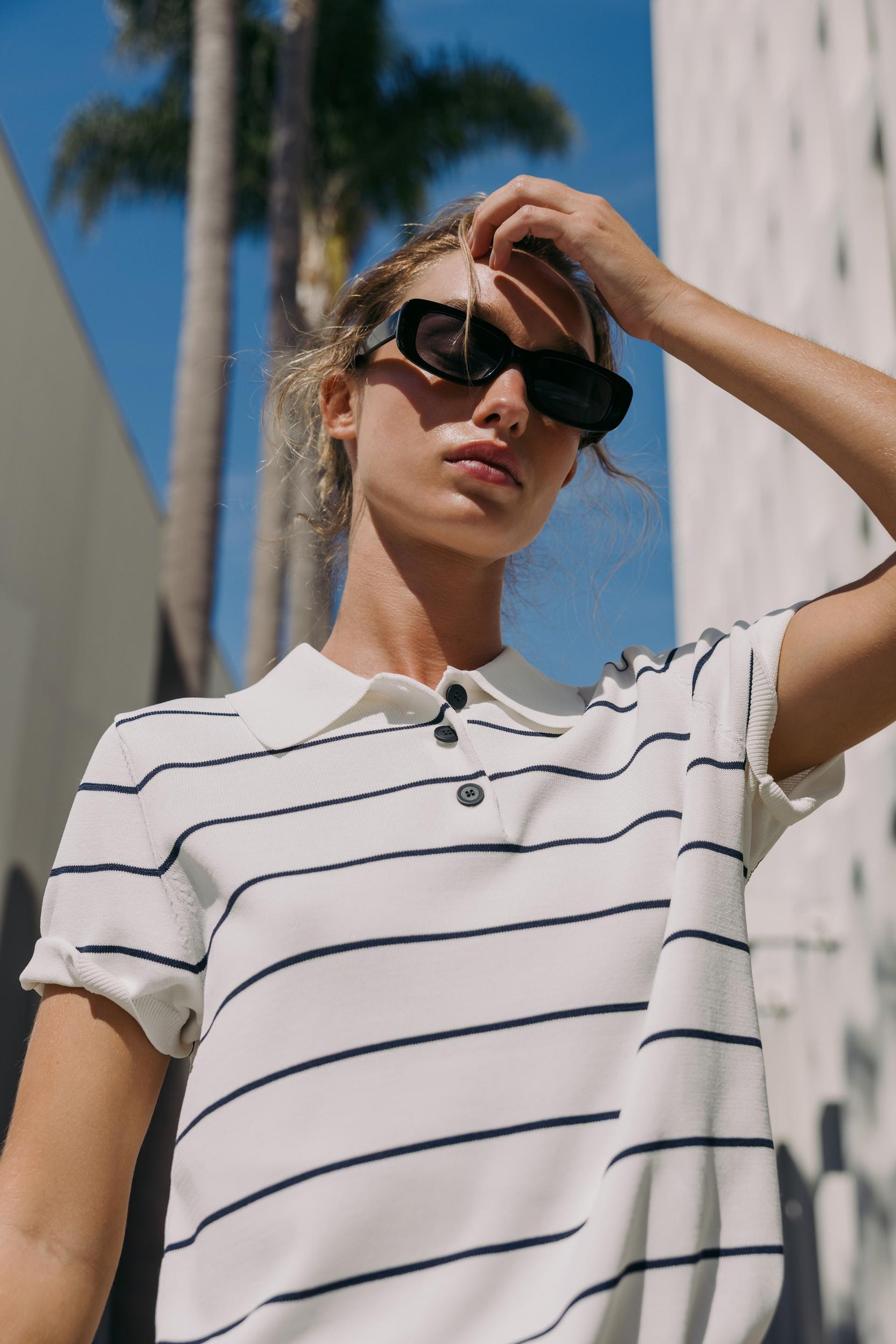 SHORT SLEEVE KNIT POLO SHIRT - Image 3