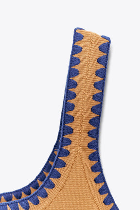 KNIT TOP WITH CONTRAST EMBROIDERY - Image 9