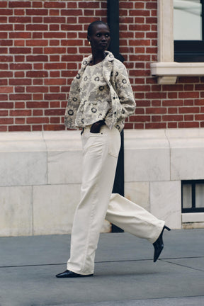 FLORAL TEXTURED BLAZER - Image 3