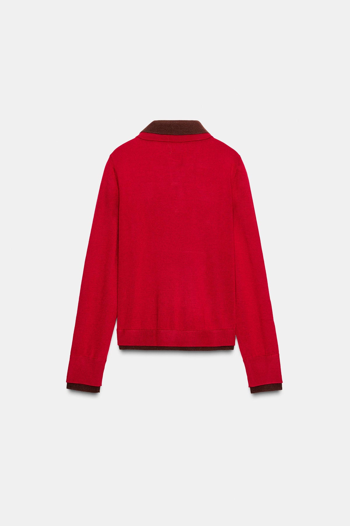 CONTRAST KNIT POLO SHIRT - Image 1