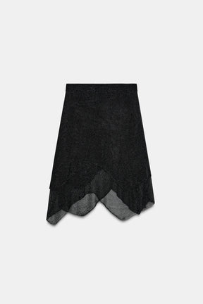 METALLIC KNIT SKIRT - Image 6