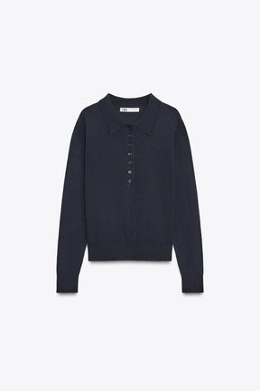KNIT POLO SHIRT