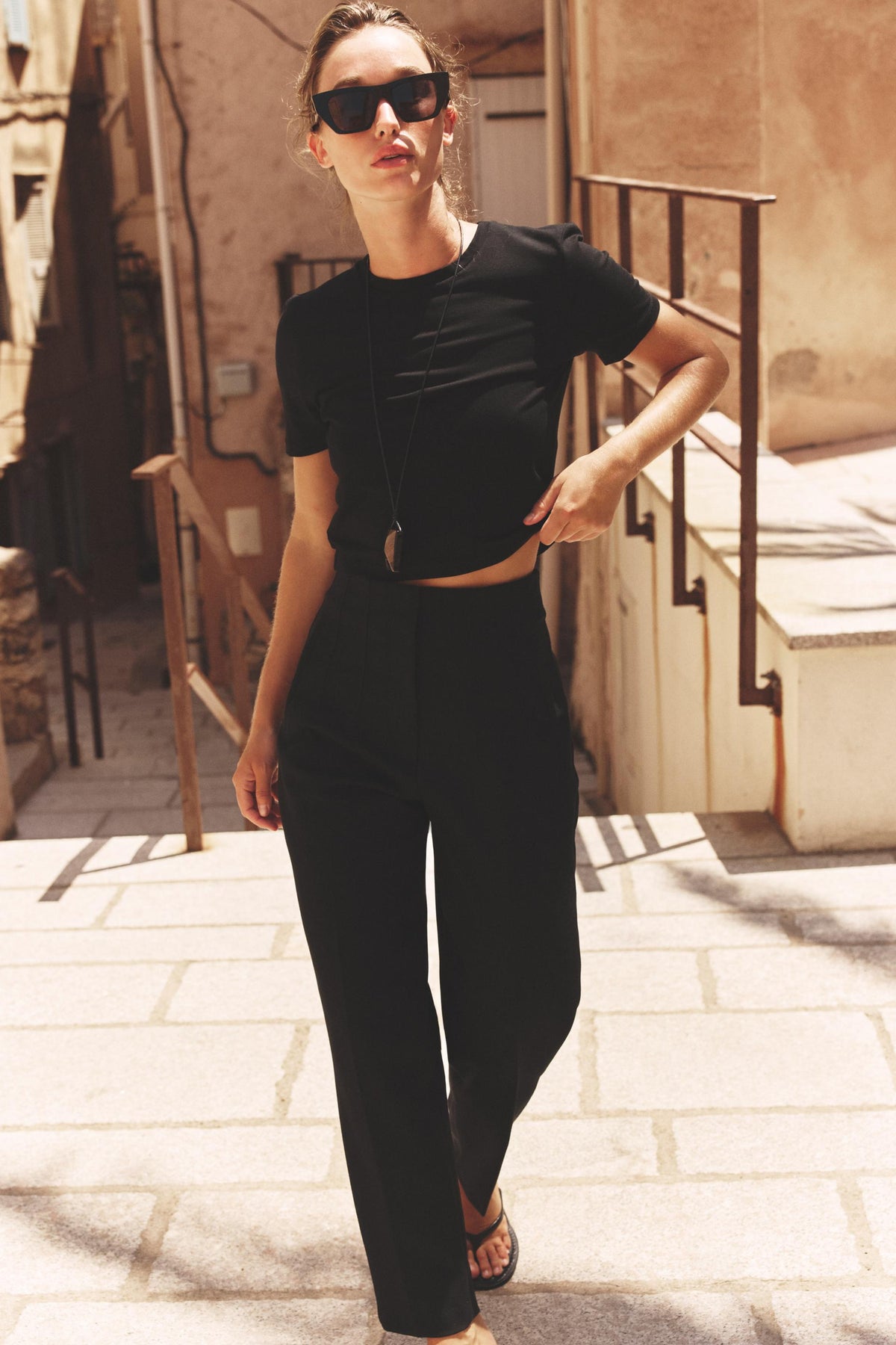 CROPPED STRETCH SHIRT