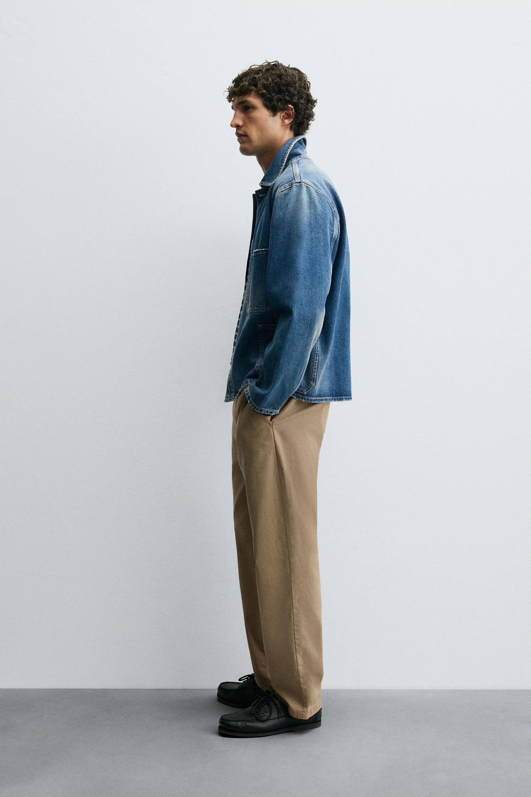 STRAIGHT-LEG CHINO TROUSERS - Image 4