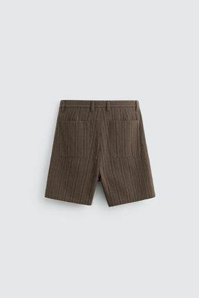STRIPED REGULAR FIT BERMUDA SHORTS - Image 8