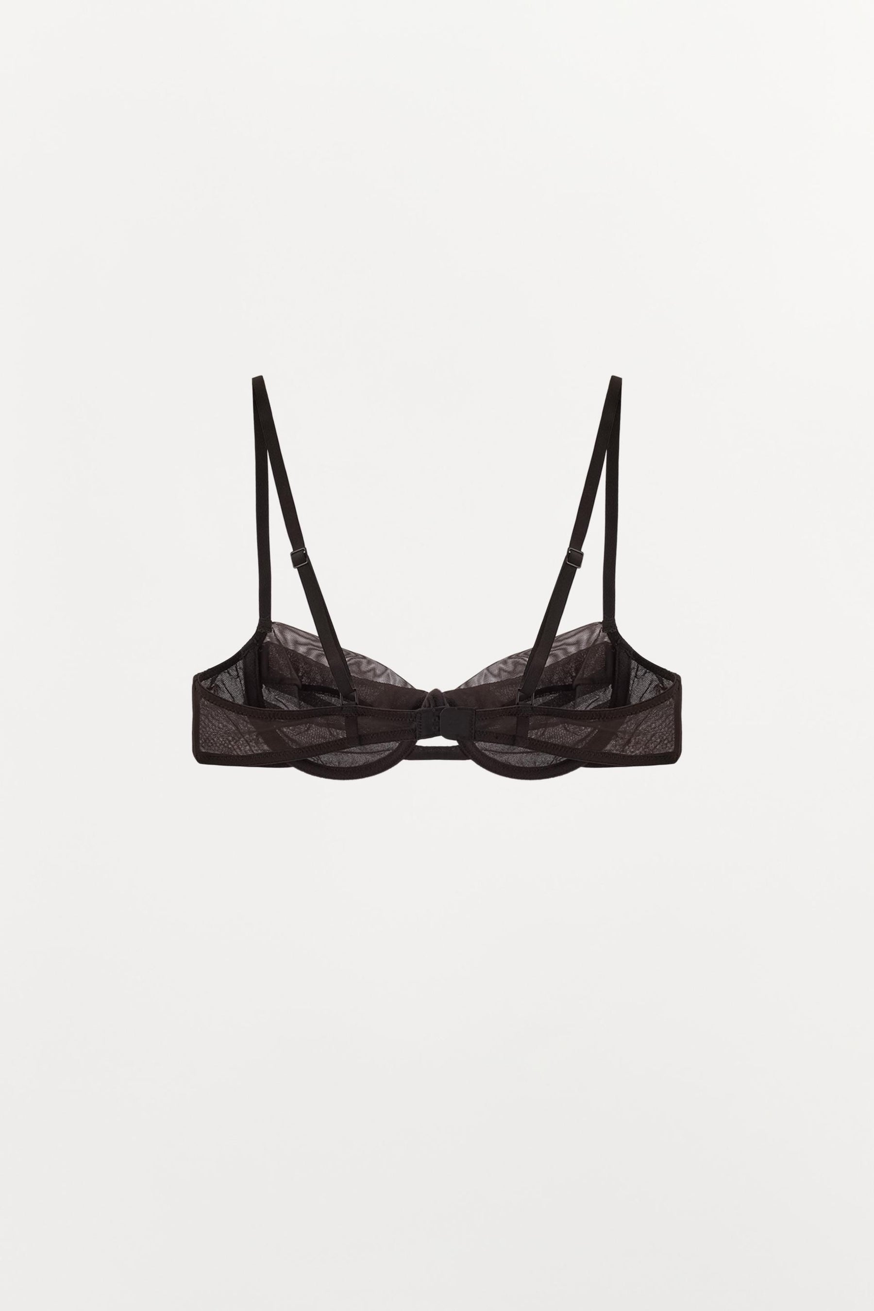 Pleated Underwired Contrast Bra