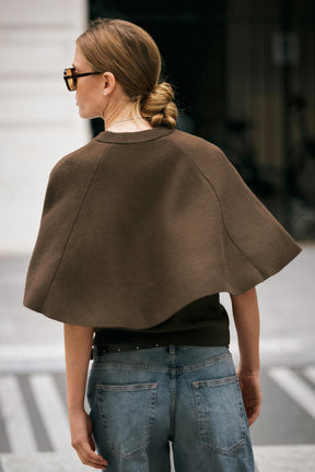 Knit Cape Jumper