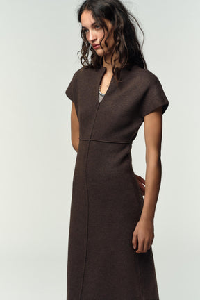 KNITTED MIDI DRESS - Image 2