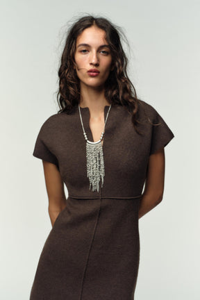 KNITTED MIDI DRESS - Image 4