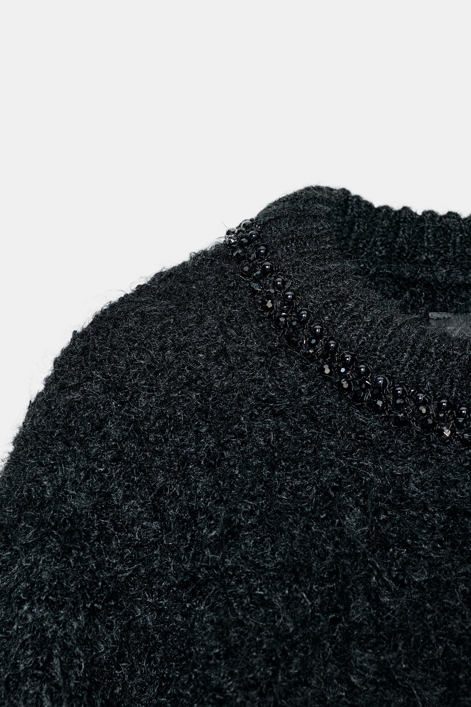 SHORT SLEEVE KNIT JUMPER WITH JEWEL BEADS - Image 7