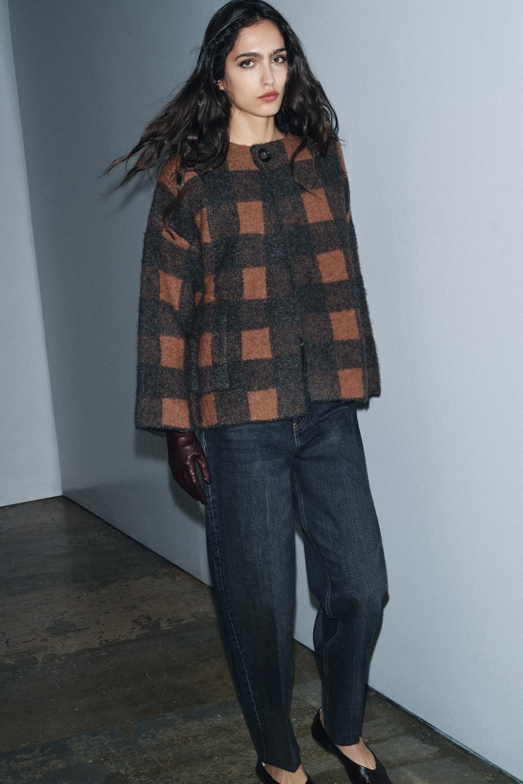 CHECKED CARDINGAN - Image 4