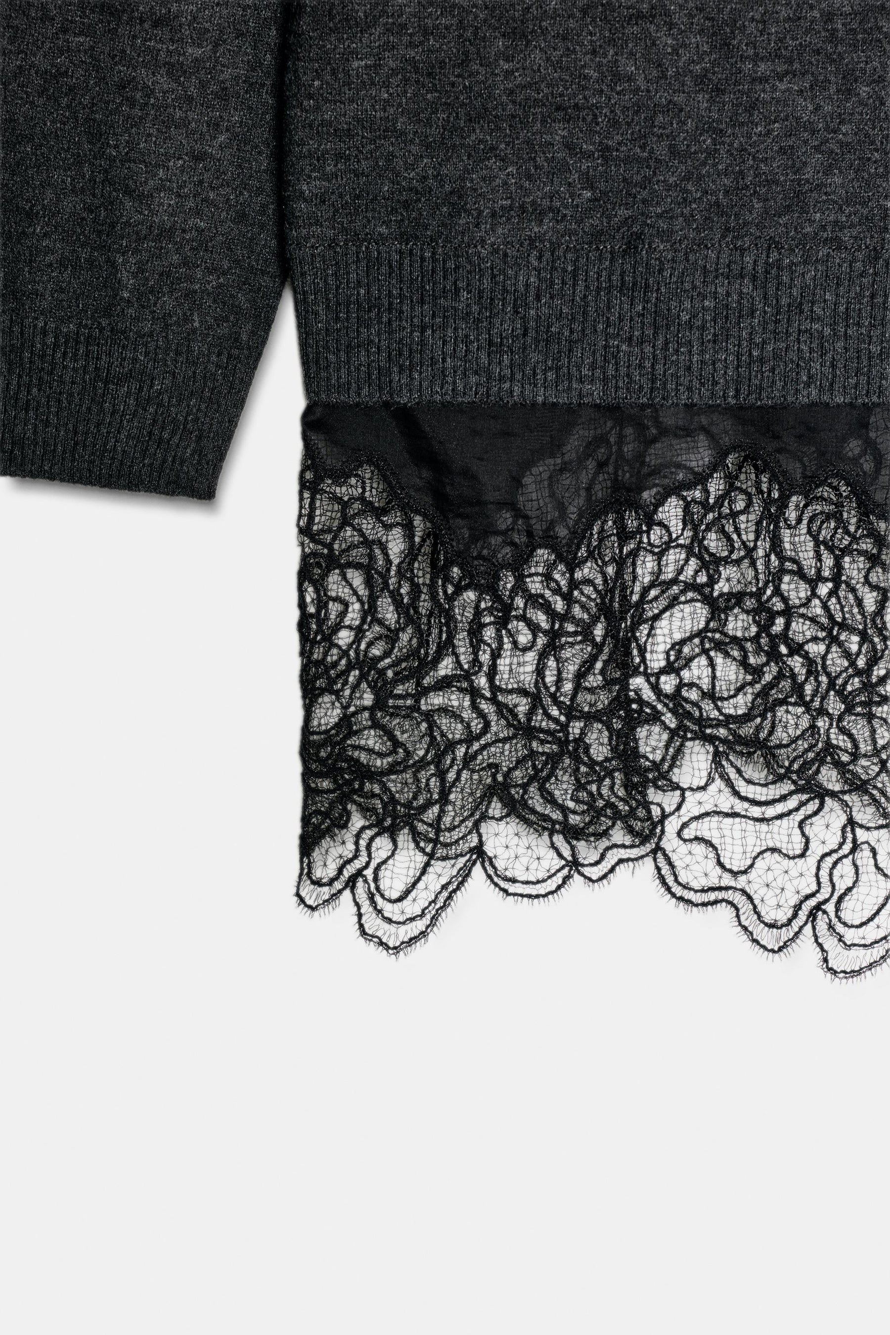 Lace Detail Knit Jumper