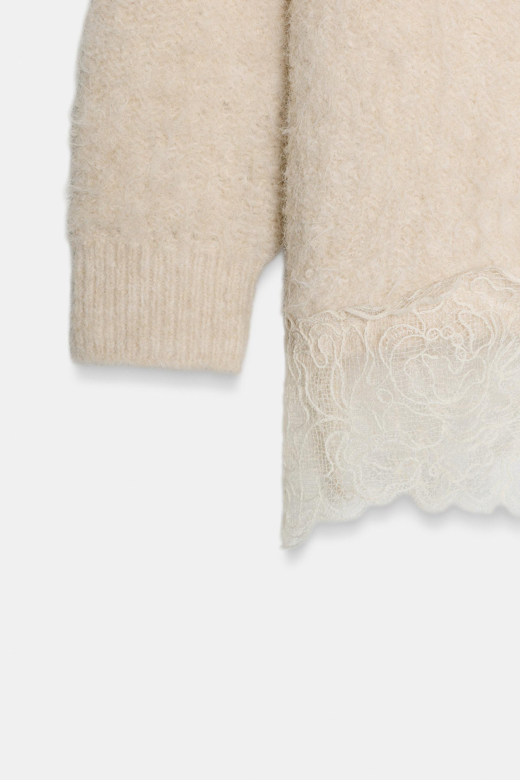 Knit Jumper with Lace