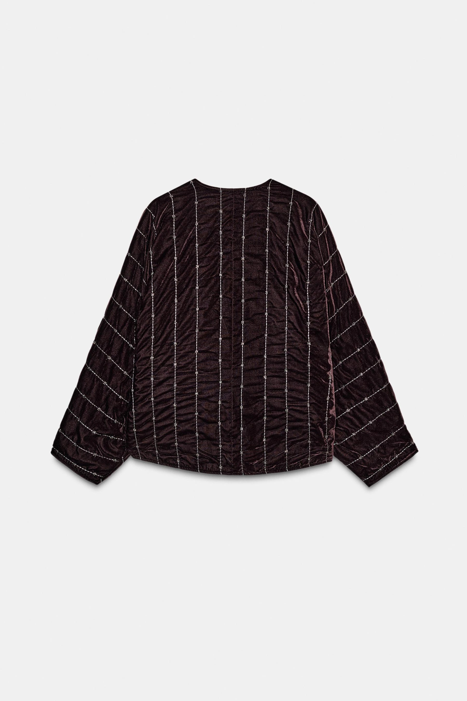 QUILTED VELVET KIMONO WITH BEADS - Image 6