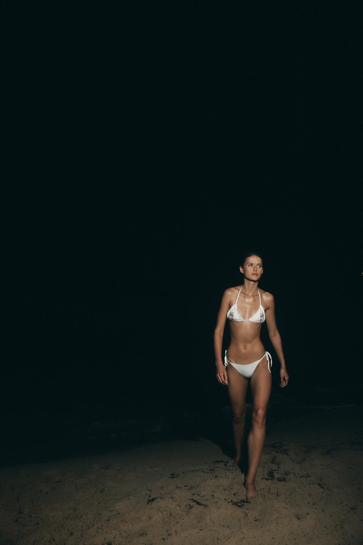 Floral Triangle Bikini Top