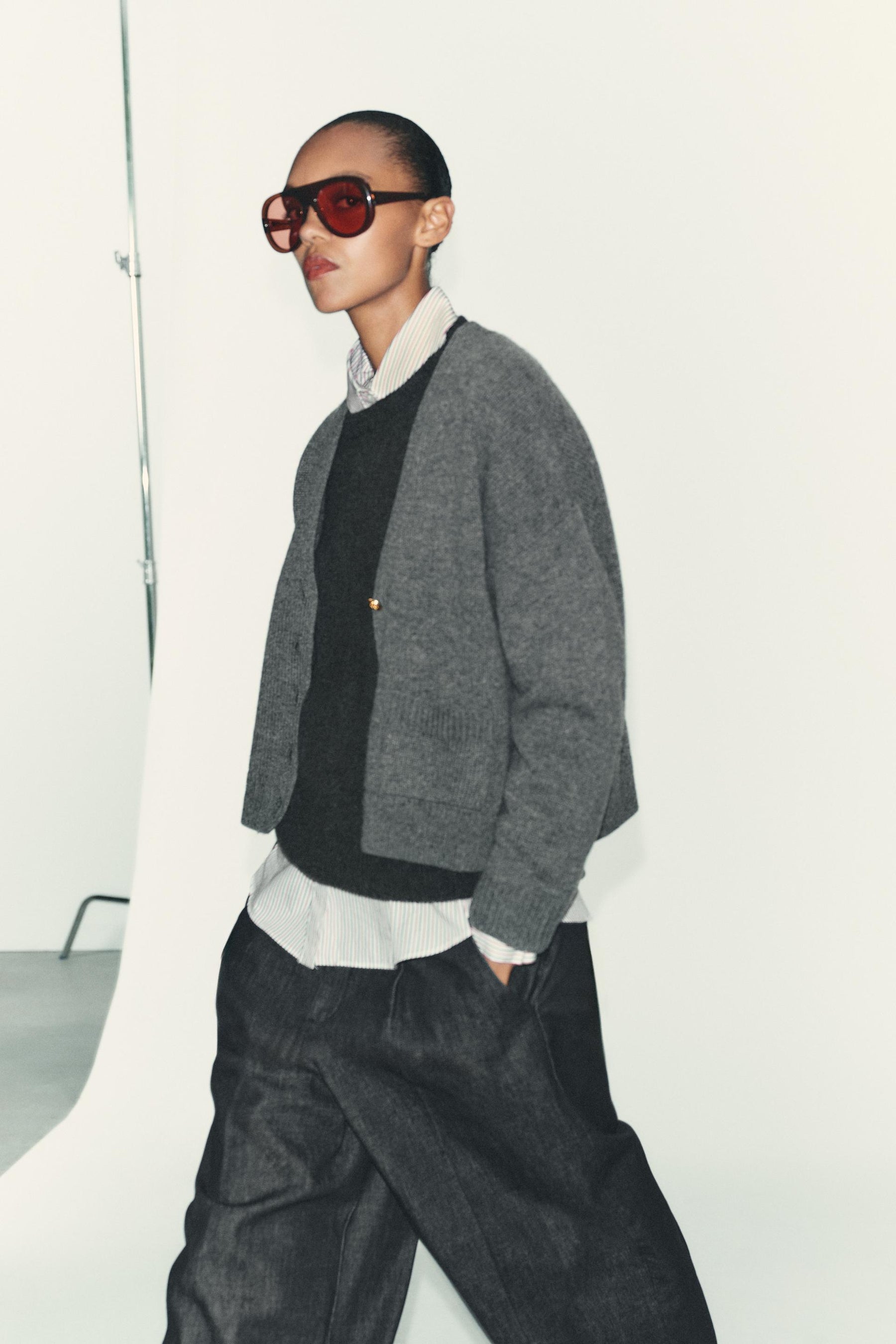 100% WOOL JACKET WITH GOLD BUTTONS - Image 3