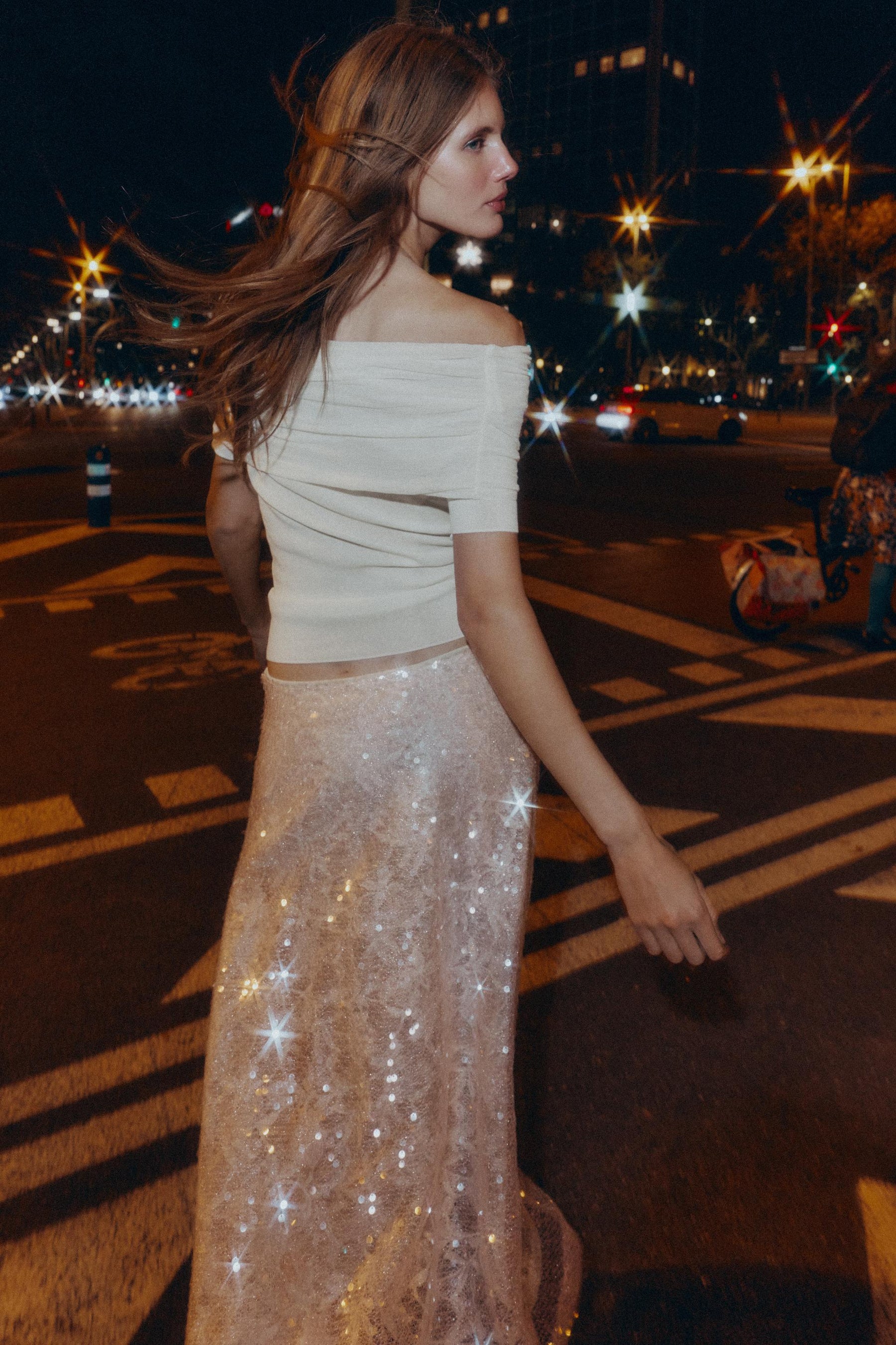 OFF-THE-SHOULDER KNIT TOP - Image 3