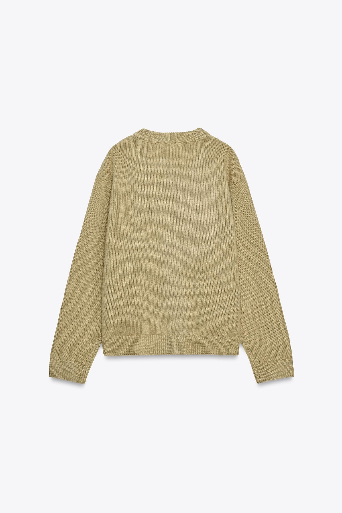 100% WOOL V-NECK JUMPER - Image 1