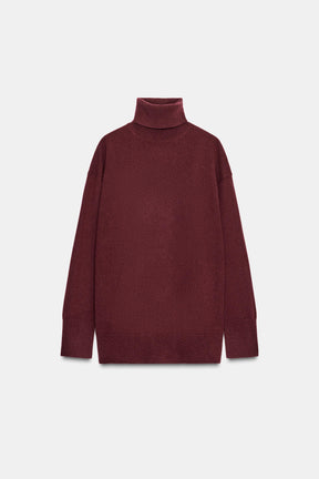 OVERSIZED WOOL HIGH JUMPER