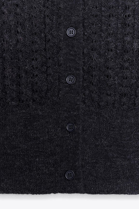 Wool Alpaca Knit Cardigan