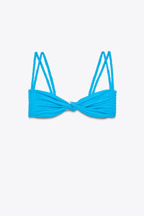 BRAIDED STRAP BIKINI TOP