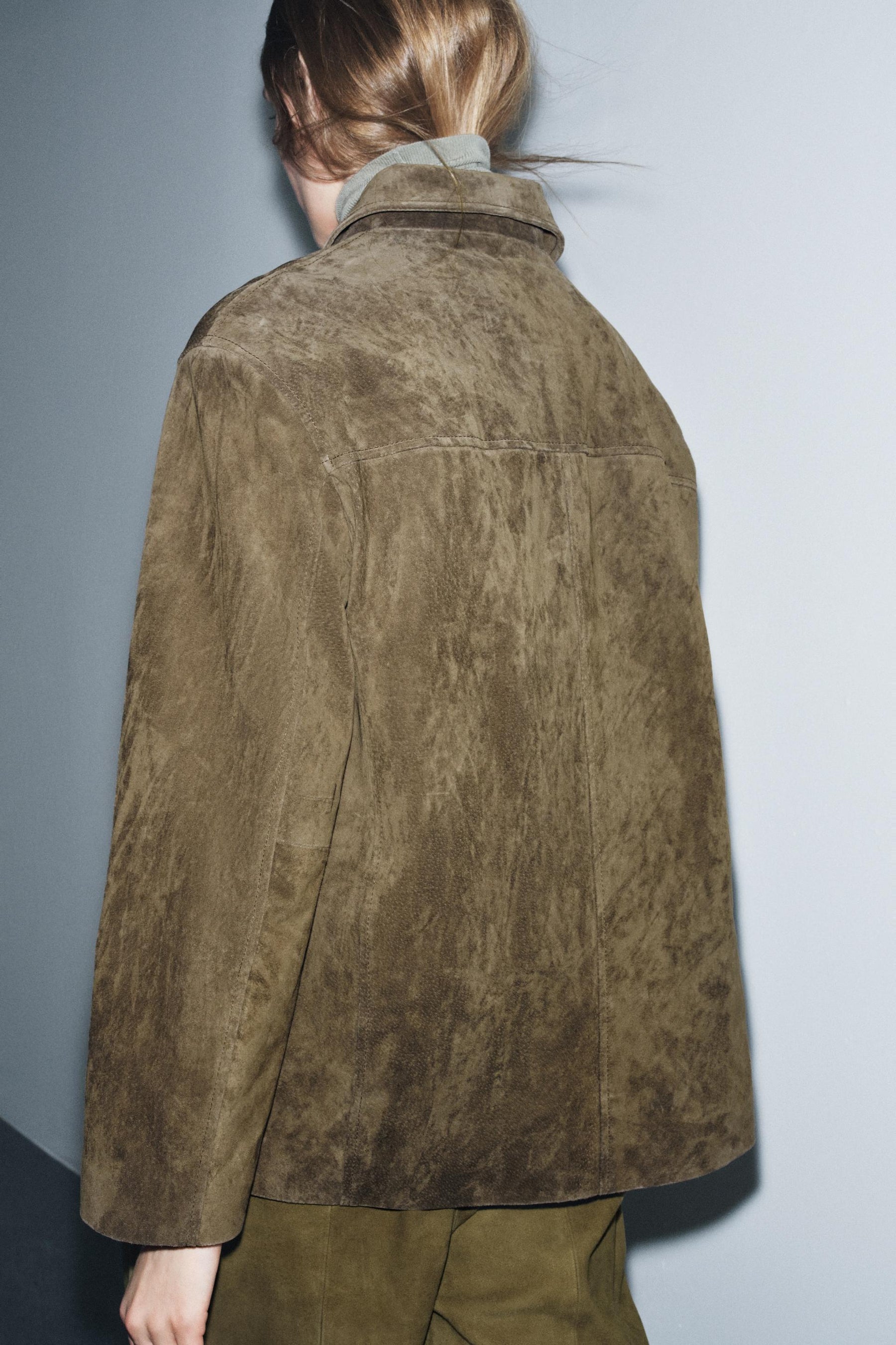 Suede leather jacket limited