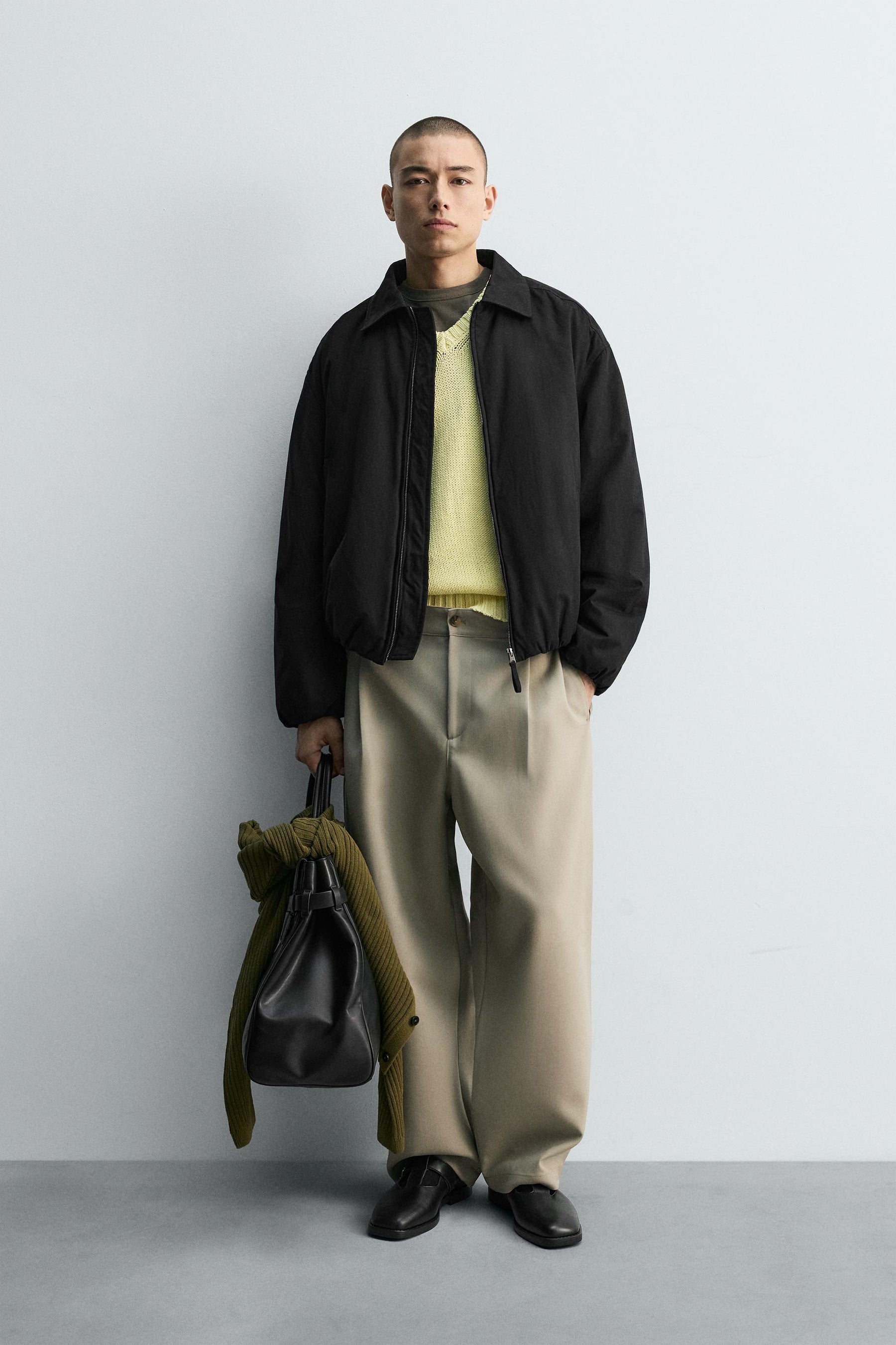 BOXY FIT TEXTURED JACKET - Image 1