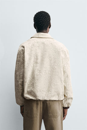 FLORAL JACQUARD JACKET - Image 3