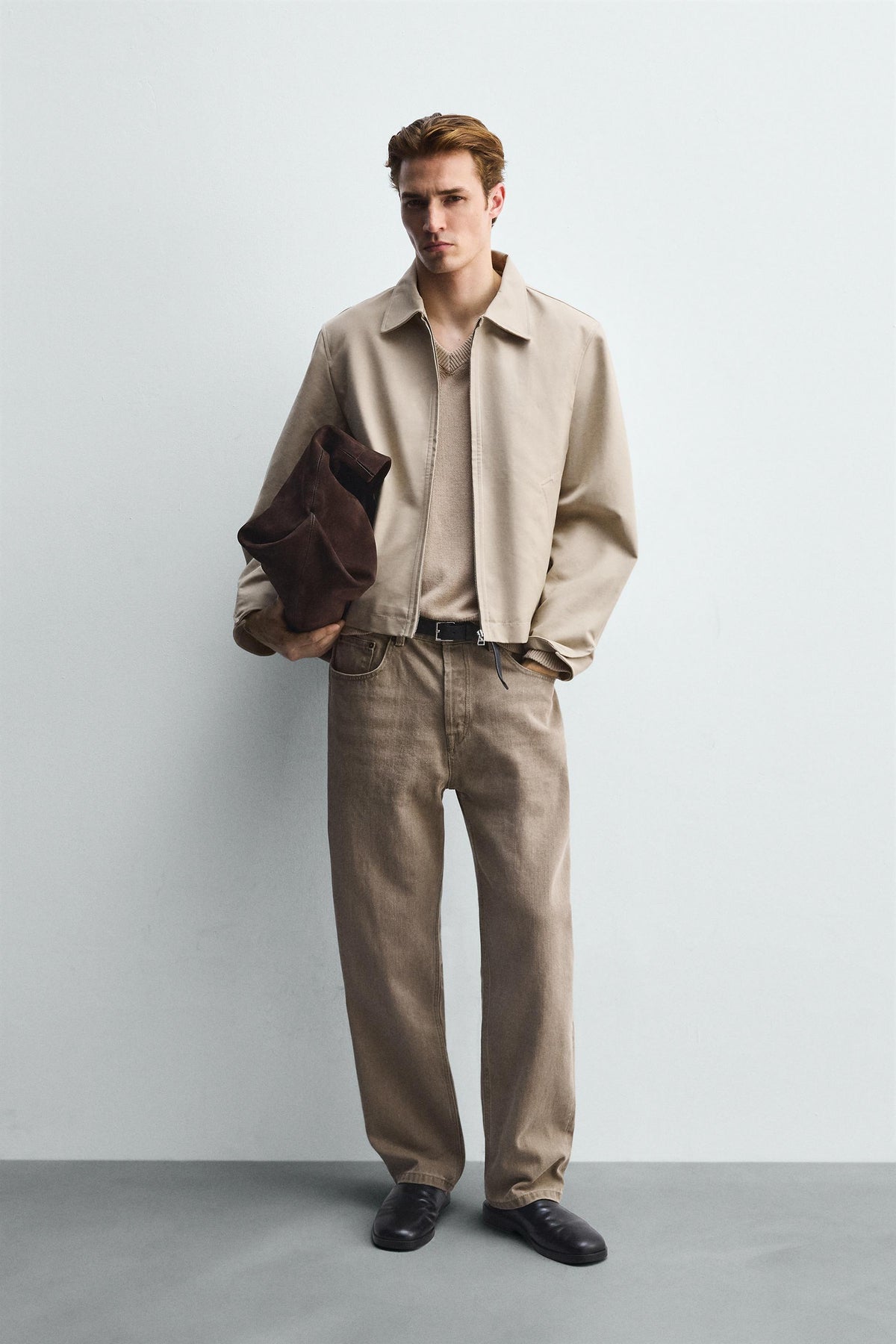 RELAXED FIT ZIP-UP JACKET - Image 1