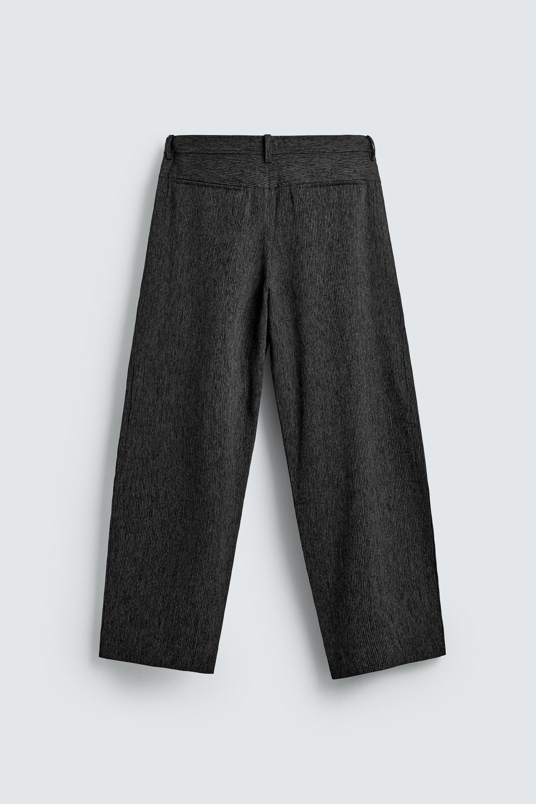 TEXTURED CARROT FIT TROUSERS - Image 7