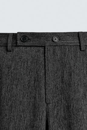 TEXTURED CARROT FIT TROUSERS - Image 8