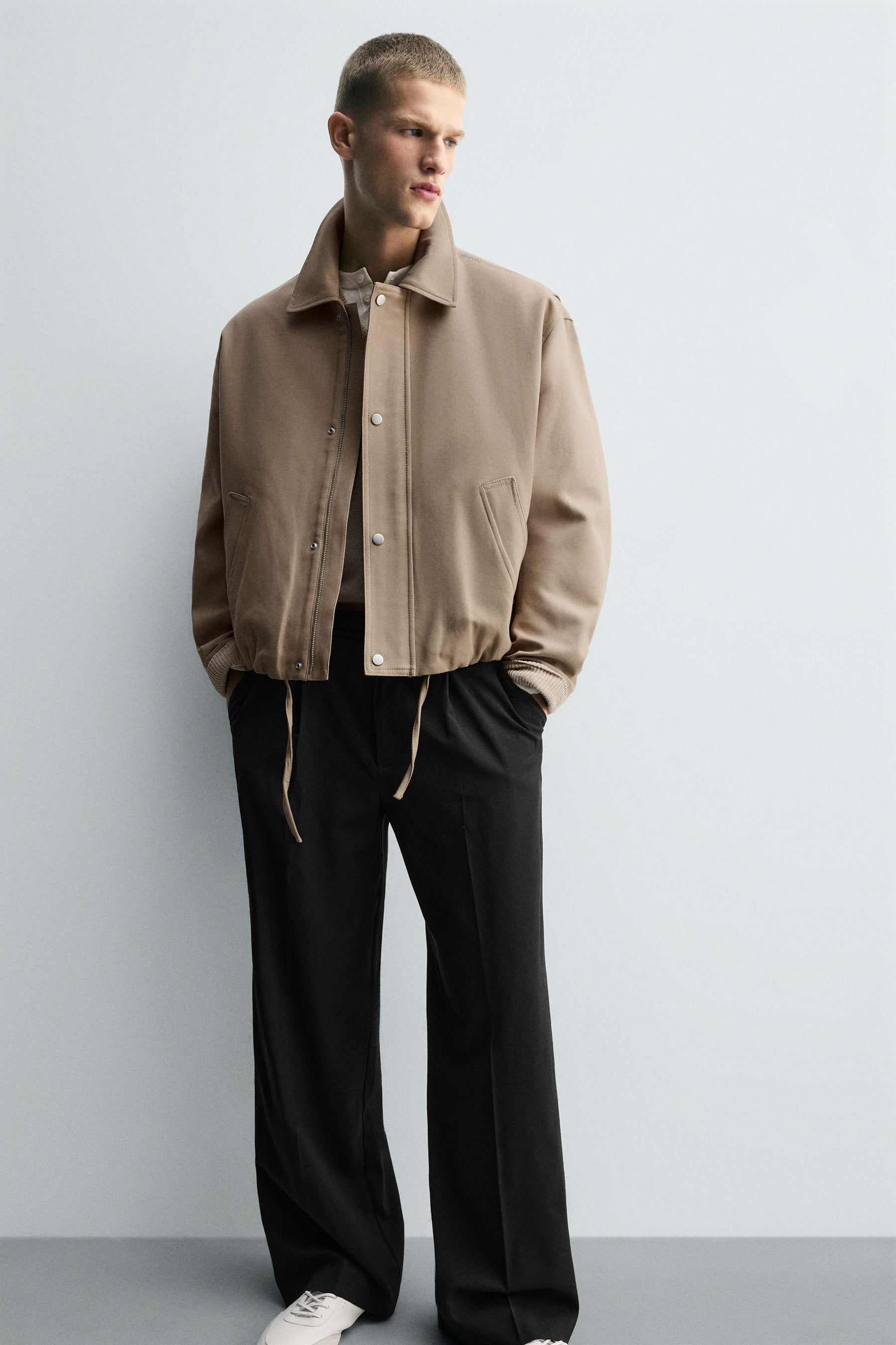 PLEATED TEXTURED TROUSERS - Image 5