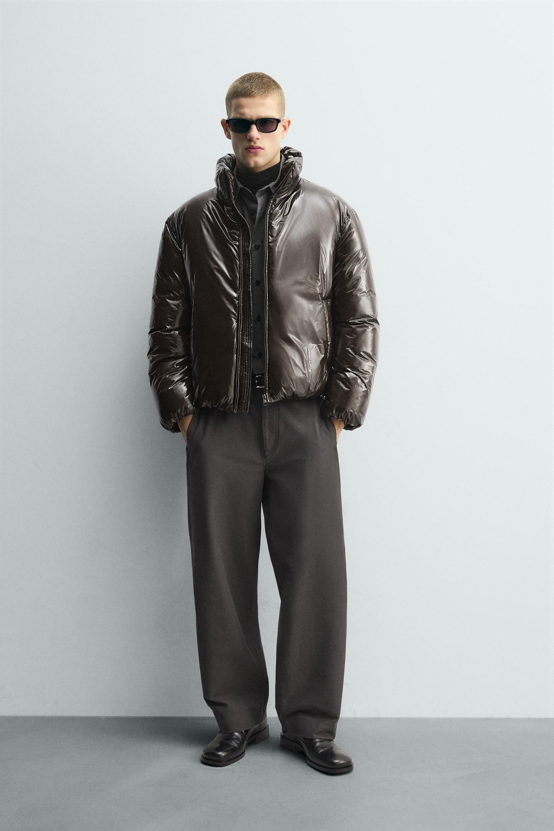 SHINY PUFFER JACKET - Image 1